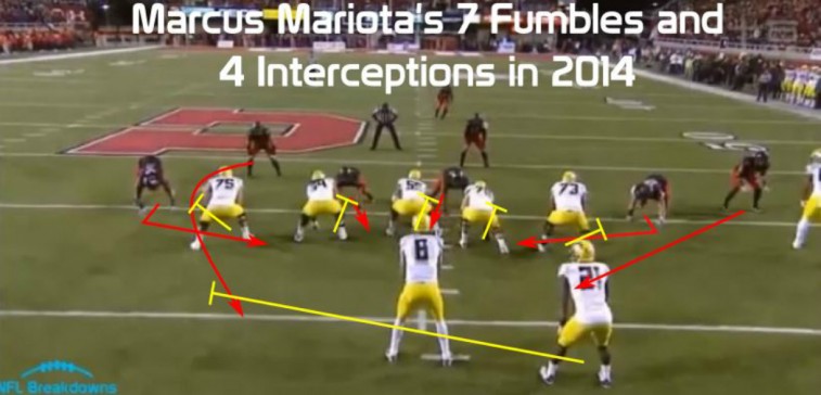 Mariota Fumble INT Cover