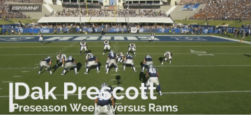 Dak Prescott Rams Preseason1 2016 Cover
